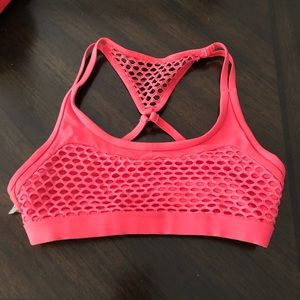 Pink lorna jane sports bra